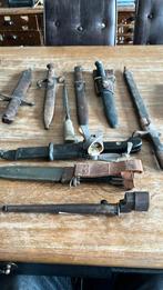 Lotje van 9 oude bajonetten in gebruikte staat, Ophalen of Verzenden, Landmacht, Duitsland