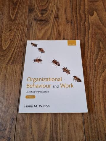 Organizational Behaviour and Work 5th ed. beschikbaar voor biedingen