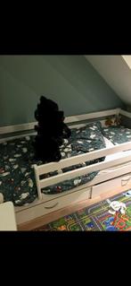 Kinderbed Jip flexworld met laden en uitvalbescherming, Ophalen, 85 tot 100 cm, Gebruikt, Lattenbodem