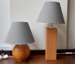 Set 2 houten hout Vintage ikea Design Pine lamp lampen, Ophalen of Verzenden, Zo goed als nieuw, Hout, Minder dan 50 cm