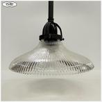 Oude holophane pendellamp Lamp Hanglamp, Ophalen, 50 tot 75 cm, Holophane, Vintage Klassiek