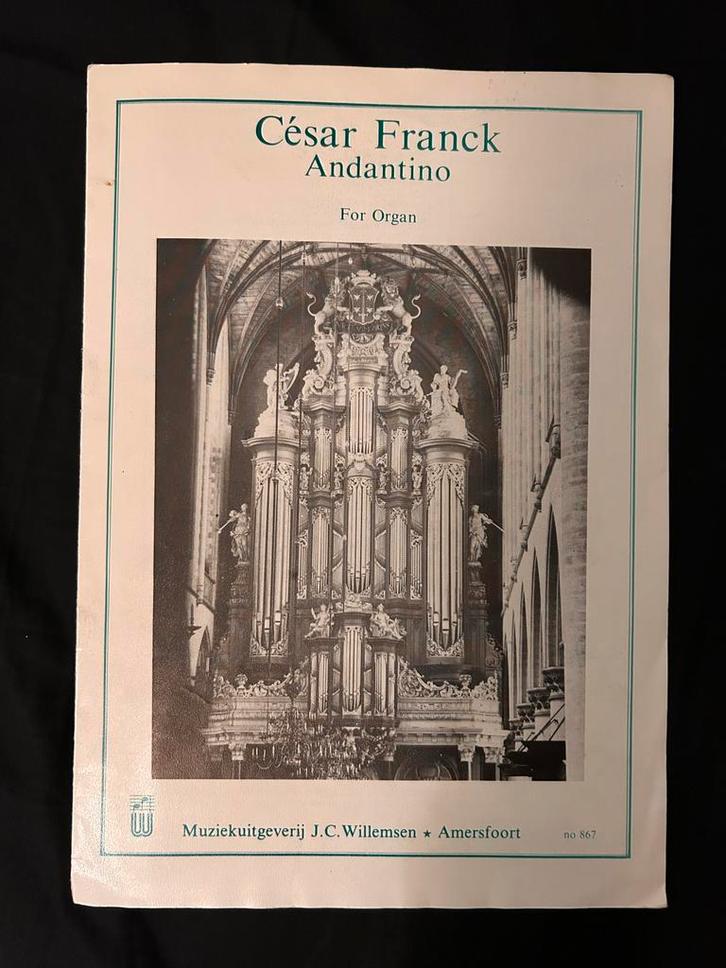 Franck - Andantino voor Orgel, Muziek en Instrumenten, Bladmuziek, Gebruikt, Artiest of Componist, Klassiek, Orgel, Ophalen of Verzenden