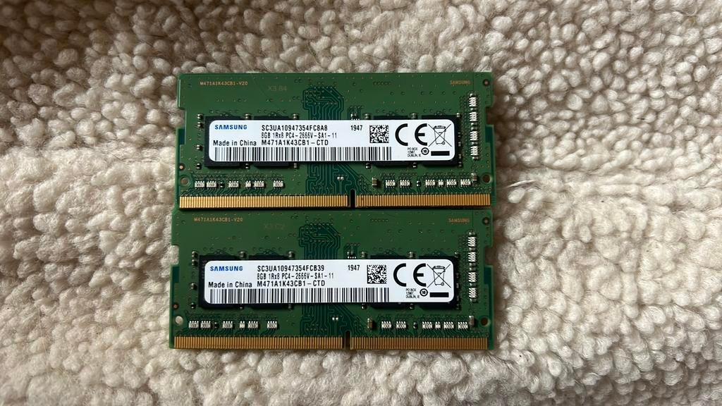 16GB DDR4 RAM (2x8GB), Ophalen, DDR4, Zo goed als nieuw, Desktop