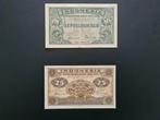 Indonesia 10 & 25 sen 1947, Postzegels en Munten, Bankbiljetten | Azië, Ophalen of Verzenden