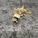 14k gouden kruis kettinghanger hanger jezus nieuw, Ophalen of Verzenden, Zo goed als nieuw, Goud, Kruis of Symbool