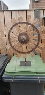 Houten orlement, Ophalen of Verzenden, Zo goed als nieuw, Wandklok