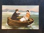 Liefde, In het bootje, 1906, Verzenden, Voor 1920, Gelopen, Overige thema's