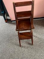 Vintage Bibliotheek Stoel / Trap, Huis en Inrichting, Gebruikt, Bruin, Ophalen of Verzenden, Eén