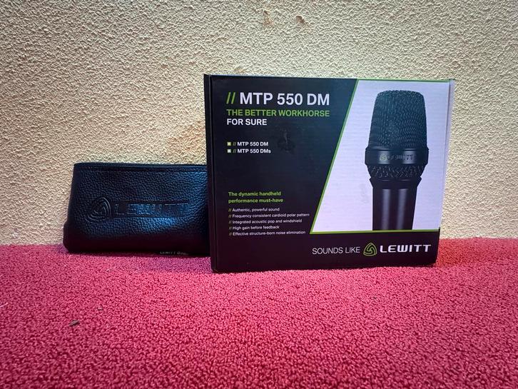 LEWITT MTP 550 DM Microfoon - Topconditie!, Muziek en Instrumenten, Microfoons, Zo goed als nieuw, Zangmicrofoon, Ophalen of Verzenden
