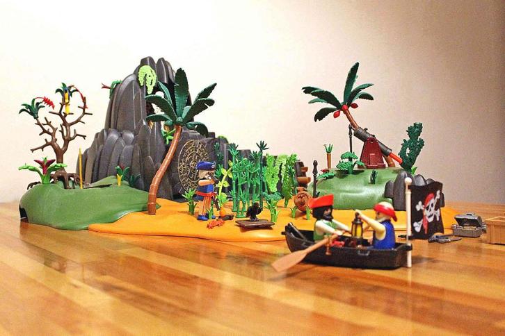 Playmobil Avontuurlijk schatteneiland 5134, Kinderen en Baby's, Speelgoed | Playmobil, Gebruikt, Complete set, Ophalen
