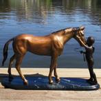 Beeld brons: Paardenmeisje (nieuw)