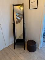 Spiegel en poef (afmeting spiegel 140 x 40), Huis en Inrichting, Woonaccessoires | Spiegels, Ophalen, Rechthoekig, Minder dan 50 cm