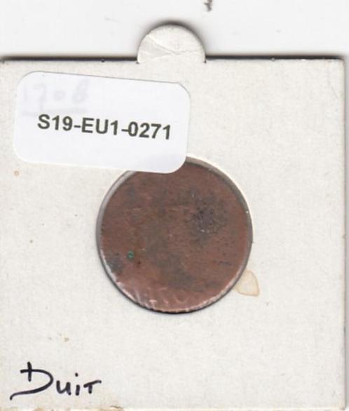 S19-EU1-0271 Netherlands 1 Duit 1708     PO, Postzegels en Munten, Munten | Nederland, Losse munt, Overige waardes, Vóór koninkrijk