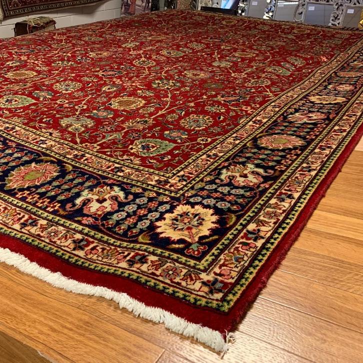Trendy Origineel Perzisch tapijt 397 x 300 Handgeknoopt, Huis en Inrichting, Stoffering | Tapijten en Kleden, Nieuw, 200 cm of meer