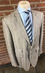 Scabal colbert/ jasje Lichtgrijs Geruit Wol/ Linnen Mt 54 R, Ophalen of Verzenden, Gedragen, Maat 52/54 (L), Grijs