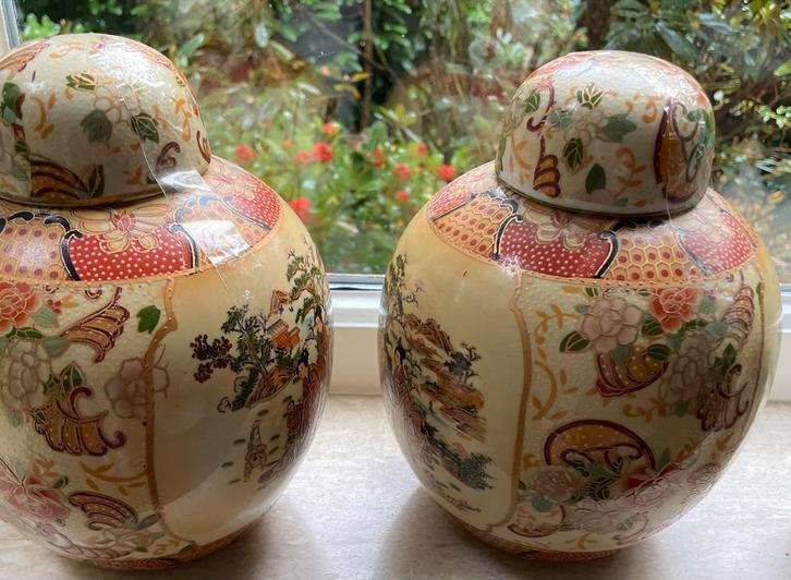 Twee antieke Japanse potten., Antiek en Kunst, Antiek | Keramiek en Aardewerk, Ophalen of Verzenden