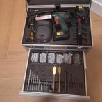 Bosch PSR 1800 LI-2 Schroefboormachine met accessoires, Ophalen of Verzenden, Gebruikt, Elektriciteit