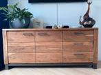 DRESSOIR MANGOHOUT ZGAN, Huis en Inrichting, Kasten | Dressoirs, Ophalen, 150 tot 200 cm, Zo goed als nieuw, 25 tot 50 cm