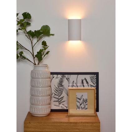 Lucide wandlamp Gipsy wit rond H18cm G9, Huis en Inrichting, Lampen | Wandlampen, Nieuw, Ophalen of Verzenden