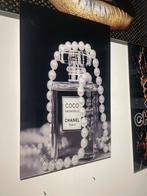 Plexiglas Schilderij Parfumfles 90x60cm - Luxe Decoratie, Huis en Inrichting, Woonaccessoires | Schilderijen, Tekeningen en Foto's