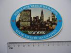 sticker New York 1974 NY Martini Un building drank skyline, Verzamelen, Stickers, Verzenden