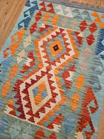 Handgeweven oosterse wollen kelim 120x78, Info@SlatsAntiek.nl, Crème, 100 tot 150 cm, Vof Slats Antiek