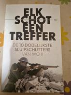 Elk Schot - Een Treffer: Sluipschutters WOII, Boeken, Ophalen of Verzenden, Overige onderwerpen, Gelezen, Tweede Wereldoorlog