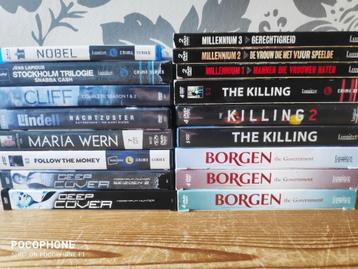 SCANDINAVISCHE SERIES, THRILLERS EN FILMS - NIEUWSTAAT beschikbaar voor biedingen