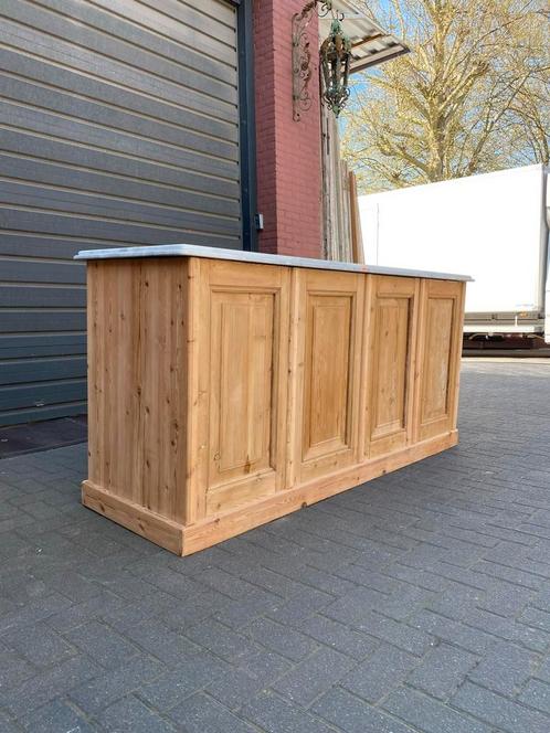 Keukenblok met marmeren blad en open opbergvakken, Huis en Inrichting, Woonaccessoires | Overige, Ophalen of Verzenden