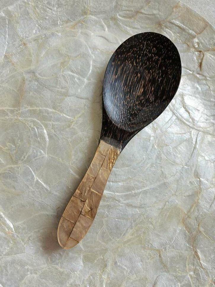 Opschep lepel capiz uit Bali, Huis en Inrichting, Keuken | Keukenbenodigdheden, Nieuw, Ophalen of Verzenden