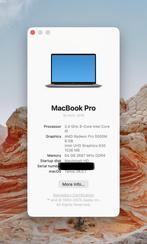 MacBook Pro 16”, 2019/ 64 RAM/ 4T SSD, Ophalen, Zo goed als nieuw, MacOS