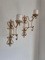 Sierlijke  wandkandelaars kandelaars kandelaar vintage, Huis en Inrichting, Woonaccessoires | Kandelaars en Kaarsen, Ophalen, Crème