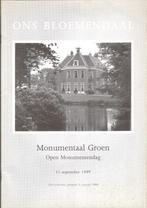 Ons Bloemendaal - Monumentaal Groen - september 1999, Boeken, Geschiedenis | Stad en Regio, Ophalen of Verzenden, Gelezen