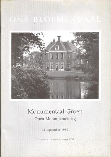 Ons Bloemendaal - Monumentaal Groen - september 1999 beschikbaar voor biedingen