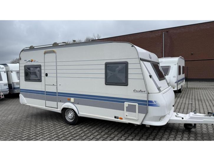 Hobby Excellent 460 UFE bouwjaar 2000 met voortent en luifel, Caravans en Kamperen, Caravans, Bedrijf, tot en met 4, 1000 - 1250 kg