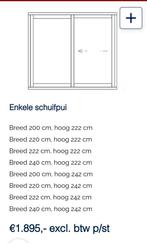 Kozijn met 2 schuifdeur 4 vakken, Doe-het-zelf en Verbouw, Nieuw, Ophalen of Verzenden, Buitendeur, Schuifdeur