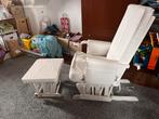 Childwood/Childhome schommelstoel met voetenbankje, Huis en Inrichting, Stoelen, Wit, Hout, Ophalen of Verzenden, Zo goed als nieuw