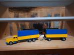 Tekno Scania Vrachtwagen met Aanhanger, Hobby en Vrije tijd, Modelauto's | 1:50, Ophalen of Verzenden, Gebruikt, Overige merken