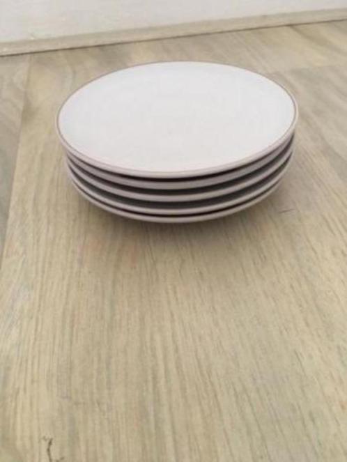 Vintage bordjes/ petit fours, Huis en Inrichting, Keuken | Servies, Gebruikt, Bord(en), Effen, Porselein, Ophalen of Verzenden