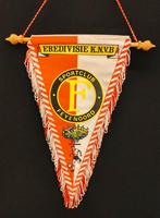 Feyenoord Feijenoord Rotterdam 1980s prachtige vintage vaan, Ophalen of Verzenden, Zo goed als nieuw