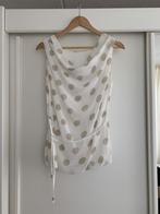 Top Italiaans wit/taupe, Beige, Ophalen of Verzenden, Zo goed als nieuw, Maat 36 (S)