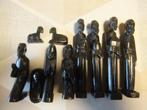 kerstbeeldjes ,ebbenhouten, Ophalen of Verzenden, Zo goed als nieuw