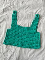 Handgebreide Groene  Crop Top, Nieuw, Ophalen of Verzenden, Groen, Maat 36 (S)