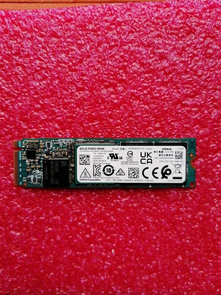 Kioxia 512GB nvme M2 SSD Gen 3x4, Computers en Software, Harde schijven, Zo goed als nieuw, Laptop, Intern, SSD, SATA, Ophalen of Verzenden