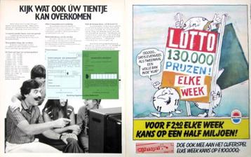 11 vintage advertenties loterij 74-88 lotto Staatsloterij beschikbaar voor biedingen