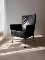 Montis Charly fauteuil zwart leer Gerard van den Berg, Ophalen of Verzenden, Gebruikt, Metaal