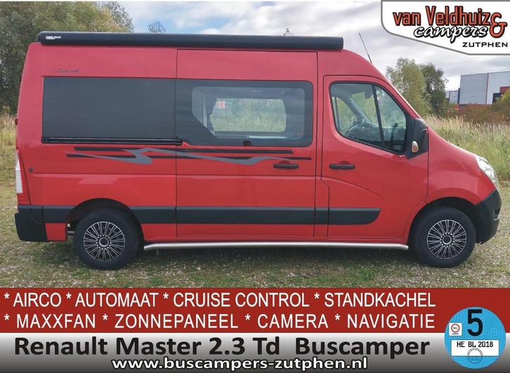 Renault Master 2.3Td NL-buscamper / Euro 5, Caravans en Kamperen, Campers, Bedrijf, tot en met 2, Buscamper of Camperbus, Overige merken
