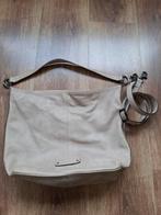 Tas Claudio Ferrici beige leer, Ophalen of Verzenden, Zo goed als nieuw, Beige, Handtas