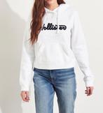 Wit Hollister hoodie trui met logo-applicatie maat S, Wit, Nieuw, Ophalen of Verzenden, Maat 36 (S)