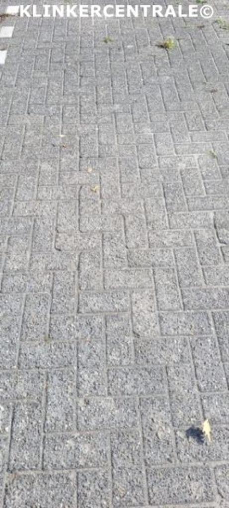 ROOIKORTING 600m2 antraciet keiformaat betonklinkers straats, Tuin en Terras, Tegels en Klinkers, Gebruikt, Klinkers, Beton, 10 m² of meer